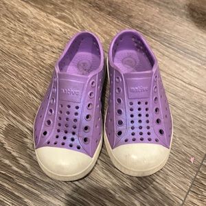 Native Toddler Purple Shoes